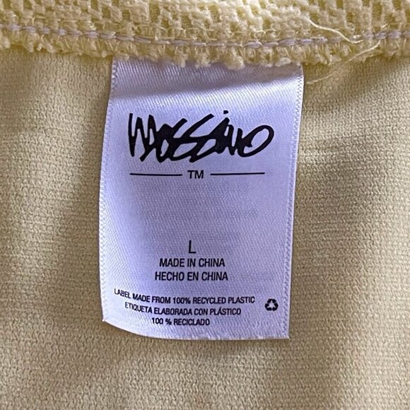 Mossimo Eyelet Hipster Lemon Fizz Yellow Cheeky Bottom Bikini Swim Bottoms - Picture 5 of 7